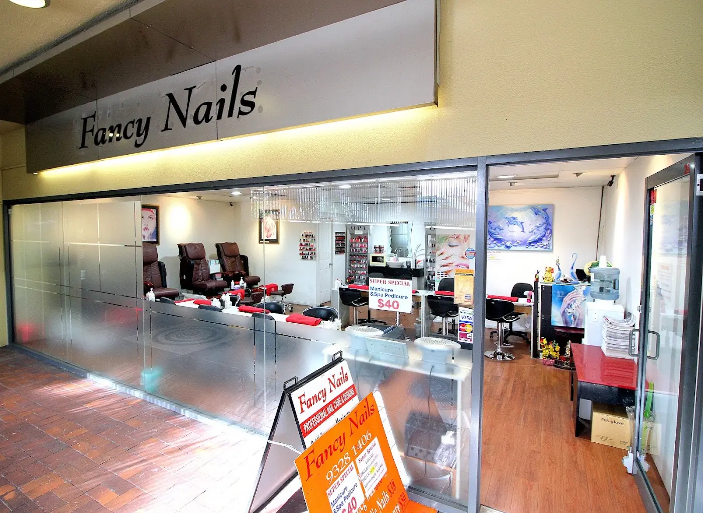 Fancy Nails shopfront in the Edgecliff Centre